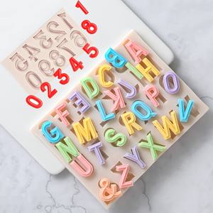 TEMU 2개 세트 - 호환 가능한 26자 대문자 & 0-9 숫자 실리콘 몰드 - 무독성 초콜릿 폰단 케이크 장식 몰드, 생일, 기념일, 발렌타인데이용, 캔디, 설탕, 클레이, 레진 공예에 적합