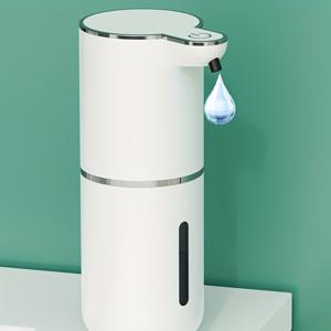 TEMU 자동 센서 비누 디스펜서, 4단계 조절 가능한 로션 디스펜스 병, 거품 및 액체 방울, USB-C 충전, 380ml 용량, 재사용 가능! 욕실, 주방 등에 적합, 스마트하고 위생적, 조작 간편, 손쉬운 청소!