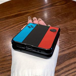 TEMU 휴대폰 케이스 - 게임 컨트롤러 클로즈업 패턴 디자인, 삼성 Z Flip3, Z Flip4, W23 Flip, Z Flip5, W24 Flip, Z Flip6, Z Fold2, W21, Z Fold3, W22, Z Fold4, W23, Z Fold5, W24, Z Fold6에 적합합니다. 특별한 삼성 폰 케이스 B입니다.