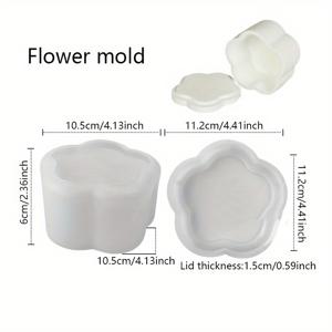 TEMU 다용도 실리콘 폼, DIY 촛대 홀더, 뚜껑이 있는 보관용기, 에폭시 레진 공예, 그리고 수크쿨 포트에 적합 - 가정 장식에 필수품입니다.