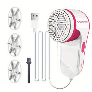 TEMU 3개의 식스블레이드 헤드, USB 플러그가 있는 휴대용 린트 제거기, 고속 모터로 강력한 성능. 옷, 코트, 바지, 속옷, 이불커버, 시트, 베개, 스웨터, 소파, 카펫 및 보풀이 잘 생기는 기타 아이템에 적합. 빠르게 린트 제거, 집이나 세탁실에서 사용 가능. 가정용품, 할로윈, 크리스마스 청소에 이상적