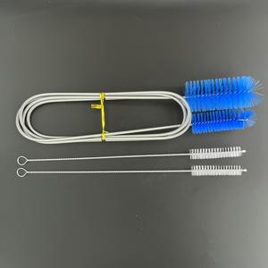 TEMU 304 스테인리스 스틸 재질의 나일론 청소 브러쉬 3개 세트. 빨대, 수족관, 파이프, 컵, 찻주전자, 키보드 등 청소에 적합합니다.