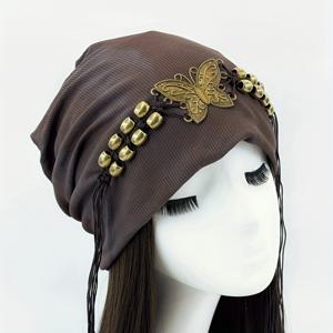 TEMU 여성용 스위트 앤 쿨 버킷햇, 태슬과 비즈 장식으로 빈티지 아티스틱 스타일. 트렌디하고 얼굴을 더 작게 보이게 해주는 완벽한 제품이며 가을, 봄 의상에 이상적이며 여행 및 데이트에 적합합니다.