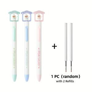 TEMU 창의적인 따뜻한 집 젤 펜, 귀여운 작은 토끼 클립 회전식 펜, 0.5mm 블랙 ST 닙, 학교, 사무실, 가정용, 학생 상, 선물에 적합