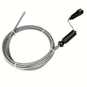 TEMU 1 다기능 배수구 청소 도구, 욕실 화장실 및 주방 싱크대 막힘 해제용 유연한 수동 설비 클리너, 부드러운 스프링 파이프 블로커