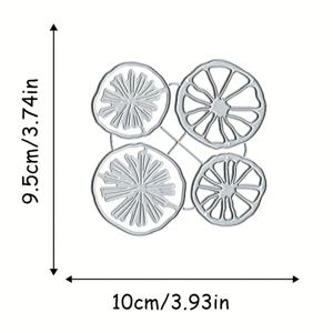 TEMU 여름 레몬 슬라이스 1개, 스크랩북 앨범 장식용 과일 커팅 다이, 스크랩북, 파티 초대장, 생일 카드 및 플래너 장식용 금속 몰드에 적합