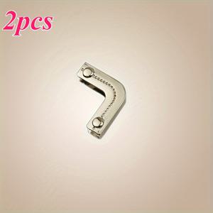 TEMU 4가지 색상 엣지 클립, 2pcs 짐은 알루미늄 코너 DIY 공예, 회의 가방, 지갑 및 휴대용 엣지 보호 - 다용도 수하물 하드웨어 액세서리 DIY 공예 및 수리, DIY 지갑 하드웨어 | 장식 하드웨어 | 내구성 엣지 클립, DIY 지갑 만들기