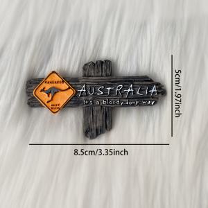 TEMU 새로운 호주 로고 자석 장식 가방 로드 신호 홈, 사무실, 캐비닛, 식기 세척기 자석, 가족 및 친구에게 선물로 적합