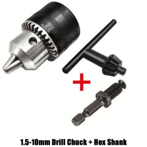TEMU 헤비듀티 메탈 드릴 척 컨버터와 척 키 - 퀵 체인지 3/8
