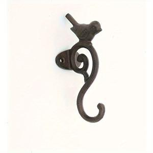 TEMU 1개 빈티지 러스틱 컨트리 스타일 헤비듀티 주철 새 모양 벽걸이 후크 - 실내/외부 정원, 파티오, 울타리 장식용 내구성 있는 페인트 마감 - 코트, 열쇠, 가방, 도구 걸기 완벽 - 크리스마스, 추수감사절, 생일을 위한 독특한 집들이 선물, 훅