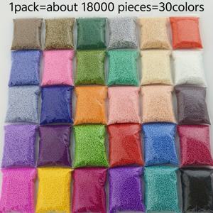 TEMU 9000개 15색 / 18000개 30색 1.8mm 미니 솔리드 컬러 시드 비즈, 고품질 체코 유리 시드 비즈, DIY 목걸이 귀걸이 팔찌 액세서리 제작용 루즈 스페이서 비즈, 파티 장식 용품, 비즈워크 및 액세서리 제작 재료