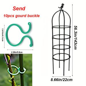 TEMU 튼튼한 베이스가 있는 헤비듀티 올인원 등반 식물 타워 - 쉬운 조립 실내/외부 정원 아치/격자 디자인, 덩굴, 꽃, 아이비, , 장미용 - 화분 식물을 위한 내구성 있는 플라스틱 상단 - 공간 절약형 수직 (도구 필요 없음) - 안정성과 미적 감각을 위한 블랙 프레임 - 다기능 식물|화분