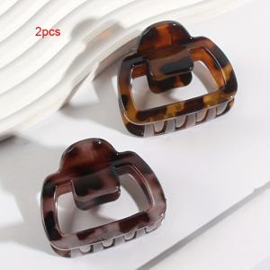 TEMU 4개/2개 프린트 사각 헤어 클립 | 빈티지 플라스틱 헤어 장식, 머리 뒤, 반머리 스타일링용, 어버이날, 신학기, 추수감사절, 크리스마스, 카니발에 적합