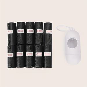 TEMU 휴대용 캡슐형 걸이 쓰레기 봉투, 다기능 여행용 쓰레기 봉투, 외출용 일회용 기저귀 쓰레기 보관 봉투. 캡슐 걸이 유닛 1개 + 교체용 쓰레기 봉투 10롤 포함