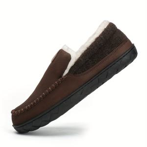 TEMU 남성용 스타일리시 솔리드 우븐 니트 로퍼 - 가볍고 통기성이 좋으며 캐주얼 애호가를 위한 완벽한 로퍼|단화