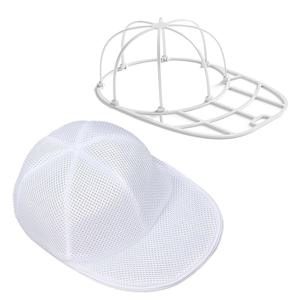 TEMU 모자 세탁 케이지, 베이스볼 캡용 세탁기 또는 식기세척기 호환 모자 세탁 프레임, 평면 및 곡선형 모자용, 어린이와 성인 모두 사용 가능, 1팩 화이트|세탁기|볼캡