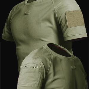 TEMU 남성 & 청소년용 퀵드라이 전술 티셔츠 - 땀 흡수 통기성 아웃도어 트레이닝 셔츠, 헬스, 활동용 - 여름 캐주얼 웨어 (손세탁 가능)