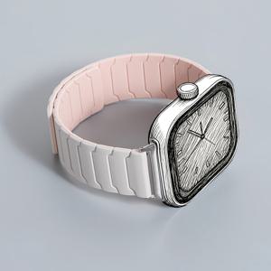 TEMU 삼성 5 프로/4/6 및 화웨이 GT4/3/2/3용 호환 마그네틱 스트랩 - 태그 클라스프가 있는 소프트 스마트워치, 삼성 및 화웨이 스마트워치와 호환 가능