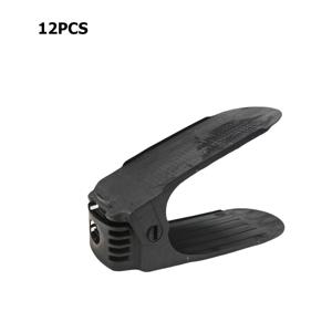 TEMU 12pcs 공간 절약 도우미. 두 번째 세대 조절 가능한 높이 공간 절약 신발 랙/신발 보관 랙/더블 레이어 신발 홀더 보관 랙/신발 슬롯/슬리퍼 보관 랙