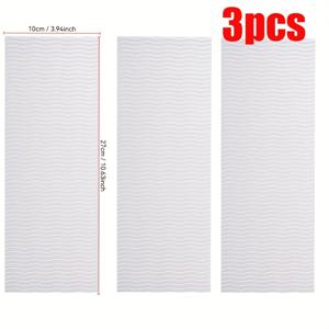 TEMU 3개입/3.94x10.63인치 스포츠 신발 EVA 방청 패드, 웨이브 패턴 미끄럼 방지 앞발 쿠션