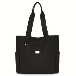 TEMU 나일론 숄더백 패션 대용량 핸드백 옥스포드 천 토트백, 데일리 여행에 적합