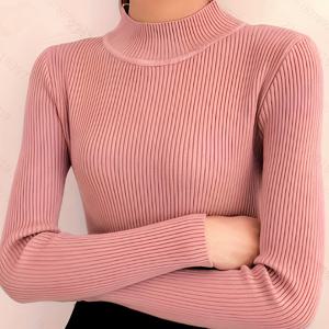 TEMU 이 다재다능하고 슬림핏의 스웨터는 새로운 가을/겨울 스타일이며, 코어스핀 얀으로 제작된 가벼운 안감을 특징으로 하며, 반하이 칼라와 긴 소매를 갖추고 있어 따뜻함을 제공합니다.