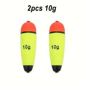 TEMU EVA 재질의 수직 낚시 부유체 2개 세트. 수력 발전소 및 연못에서 장거리 캐스팅에 적합하며, 10, 20, 30, 40, 50그램의 무게로 제공됩니다.