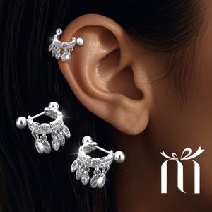 TEMU 2개 여성용 D자형 귀걸이 디자인 귀 뼈 스터드 저자극성, 뮤직 페스티벌, 파티 및 기타 행사에 적합, , 데이트, 결혼식, 졸업 시즌, 연회에 적합 - 가족, 친구, 여자친구를 위한 완벽한 선물