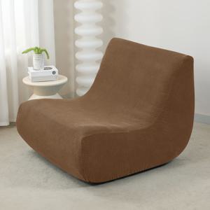 TEMU 1개 홈 호텔 탄성 옥수수 플러시 와플 싱글 라운지 의자 소파 커버 캐터필러 소파 커버