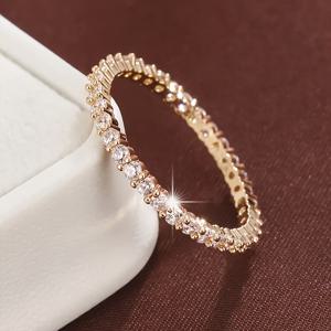 TEMU ANGOL 1개 패션 클래식 개성 기하학 디자인 합성 지르코니아 여성용 고급 반지