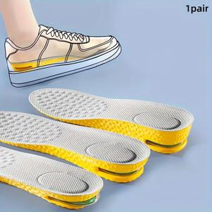 TEMU 1쌍 INSOL NAFU 편안한 키높이 깔창 - 쿠션, 통기성, 냄새 방지, 3가지 사이즈(1.5cm, 2.5cm, 3.5cm), TPU 소재, 남녀 공용, 하루 종일 편안한 착용감