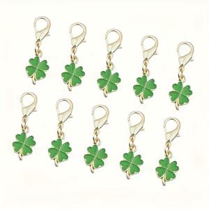 TEMU 행운을 두 배로! 30개 녹색 4잎 클로버 메탈 키체인, 골드 로브스터 걸쇠 디자인. 크리스마스, 성 패트릭 데이, 졸업식, 생일, 결혼식에 적합한 경제적이고 완벽한 선물 - 가방에 이상적인 액세서리|키링