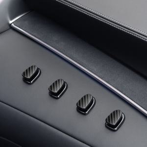 TEMU 4개입 자가 접착 카본 파이버 차량 대시보드 & 센터 콘솔 - 대부분의 차량에 적합한 대시보드 수납, 자가 접착 설치, 키, 휴대폰, 지갑 및 소품용 카본 파이버