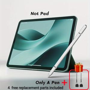 TEMU 3-In-1 , 고정밀 및 민감도, 배터리 불필요 마그네틱 팁, 미끄럼 방지 그립, 아이폰/아이패드/ 태블릿 호환, 다양한 장치와 호환, 충전 불필요 정전식