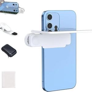 TEMU 미러 효과 렌즈 - 즉각적으로 멋진 반사 이미지를 캡처, 후면 카메라 스마트폰 클립 키트용으로 설계, 야외 여행 사진 셀카를 위한 조절 가능한 HD 유리 세로 클립 특징