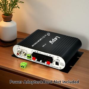 TEMU 600W 고출력 2.1 채널 앰프 (Hifi 스테레오, 베이스 강화 및 트레블 조절 기능 포함), 3.5mm 입력, 차량 스피커, 홈 시어터, 컴퓨터 및 TV에 적합