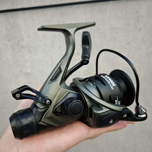 TEMU 고강도 스피닝 및 서핑 낚시 릴 - 좌우 손 모두 사용 가능, 기어비 5.2:1, 3000/4000/5000/6000 시리즈로 제공, 내구성이 뛰어난 알루미늄 합금 프레임, 최대 드래그 10KG, 잉어, 송어, 배스에 적합|낚시대