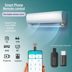 TEMU 제5세대 업그레이드 버전 3-in-1 Type-C | 다중 모바일 시스템 호환 | 스마트폰 적외선 리모컨 어댑터: 범용 미니 리모컨 | TV, 에어컨, 선풍기, 카메라 등 다양한 기기 지원 | 적외선 학습 및 자동 매칭 기능 | 가정, 교실, 사무실 사용에 적합 | 휴대용 디자인|에어컨선풍기