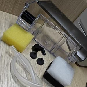 TEMU 3-in-1 어항 필터 시스템 - 외부 워터폴 펌프 무사용, 전자기기 없음 - 필터 미디어 포함, 소형 어항용 쉬운 설치, 민물 및 해수 어류 호환 (펌프 없음)