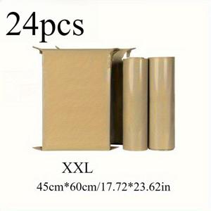 TEMU 24개 밀크티 색상 배송 백, 우편용 자체 접착 밀봉 포장 백, 찢김 방지 두꺼운 버블 백, PE 재질의 갈색 판지 포장 백, 초강력 폴리에스터 포장 백