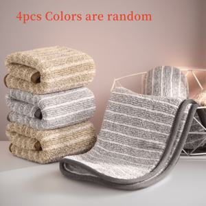 TEMU 4개 행잉 천, 두꺼운 보풀 없는 청소 헝겊, 특별히 설계된 설거지, 얼룩 제거 물티슈, 흡수성 및 빠른 건조 청소 타월, 다기능 가정용 식탁보, 싱크대 및 조리대 관리를 위한 재사용 가능|사각싱크볼