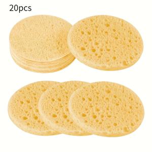 TEMU 20/30개 압축 페이셜 스펀지 - 천연 셀룰로오스 메이크업 리무버 및 각질 제거 페이셜 스펀지