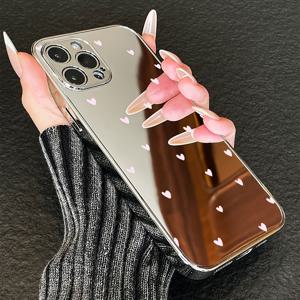 TEMU 휴대폰 케이스 - 아이폰 17, 17 Pro Max, 17 Pro, 17 Air, 16, 16 Pro, 16 Pro Max, 15, 14, 13, 12, 11 등 구형 모델에 완벽하게 어울리는 사랑스러운 크리스마스 선물입니다. 세련된 휴대용 거울 기능으로 즉시 눈길을 사로잡습니다.