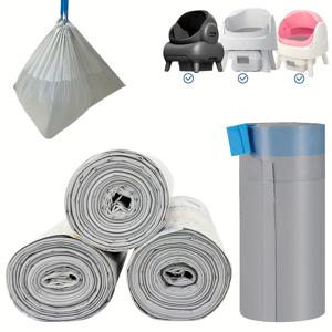 TEMU 고양이 모래 라이너 160개, 자동 청소 애완 동물용 화장실, 쓰레기 봉투, 쓰레기 처리를 위한 튼튼한 교체용 쓰레기 봉투 80개, 누수 방지 및 찢김 방지 설계, 세척 용이, 대형 고양이, 다수의 고양이에 적합