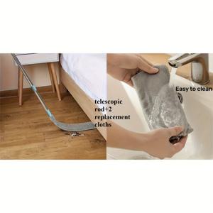 TEMU 3개 세트 (텔레스코픽 봉 + 세탁 가능한 천 2장) 침대 밑 소파 청소 시스템 - 전자식 먼지 제거 장치, 텔레스코픽 메커니즘으로 숨겨진 먼지 수집, 세탁 가능한 필터 시스템
