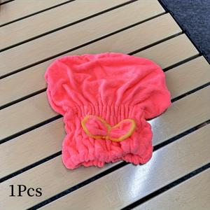 TEMU 여성용 퀵드라이 헤어 샤워 캡 - 우아한 리본 디자인, 초흡수 마이크로파이버 헤어 터번, 수영, 스파, 목욕용 - 부드럽고 빠른 헤어 드라이