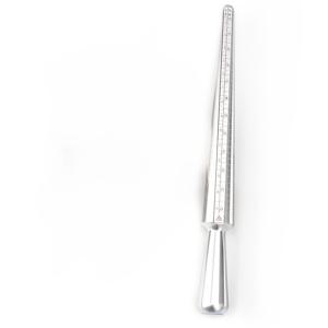 TEMU 사분 사이즈 메탈 반지 사이즈 측정 도구 | 미국, 유럽, 일본, 홍콩 사이즈에 적합, 인체공학적 손잡이, 내구성 좋은 스테인리스 스틸, 보석 가공업자 및 매니아에게 이상적, 배터리 불필요 반지 사이즈 스틱, 주얼리 제작 도구|반지사이즈