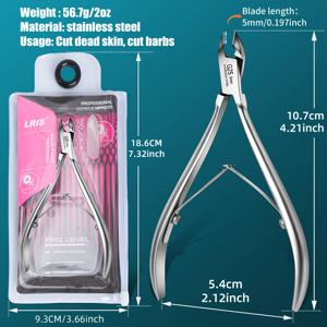 TEMU 1개 은색 큐티클 트리머, 매우 날카로운 구레나룻 가위용 턱, 스테인리스 스틸 굳은살 클리퍼, 손톱 가장자리에서 굳은살 제거용 도구, 발, 손, 네일 케어에 적합