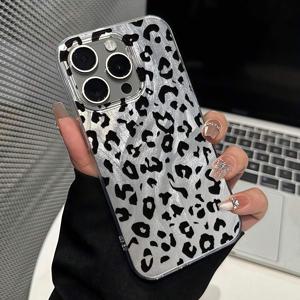 TEMU 패셔너블 와일드 스타일! 실버 프린트 폰 케이스, 아이폰 17, 16, 15, 14, 13, 12, 11 프로 맥스, 16 플러스, XS, XR, X, 8, 7 호환 완벽한 개인화 보호 커버, 폰 케이스, 폰 커버