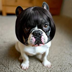 TEMU 간편한 패션 및 관리 - 애완동물 가발, 강아지 가발, 축제용 애완동물 의상, 부드러운 강아지 액세서리, 편안한 착용감, 파티 참가자, 크리스마스에 이상적, 추수감사절에 좋음, 폼피에티안, 치와와, 시바견에게 적합